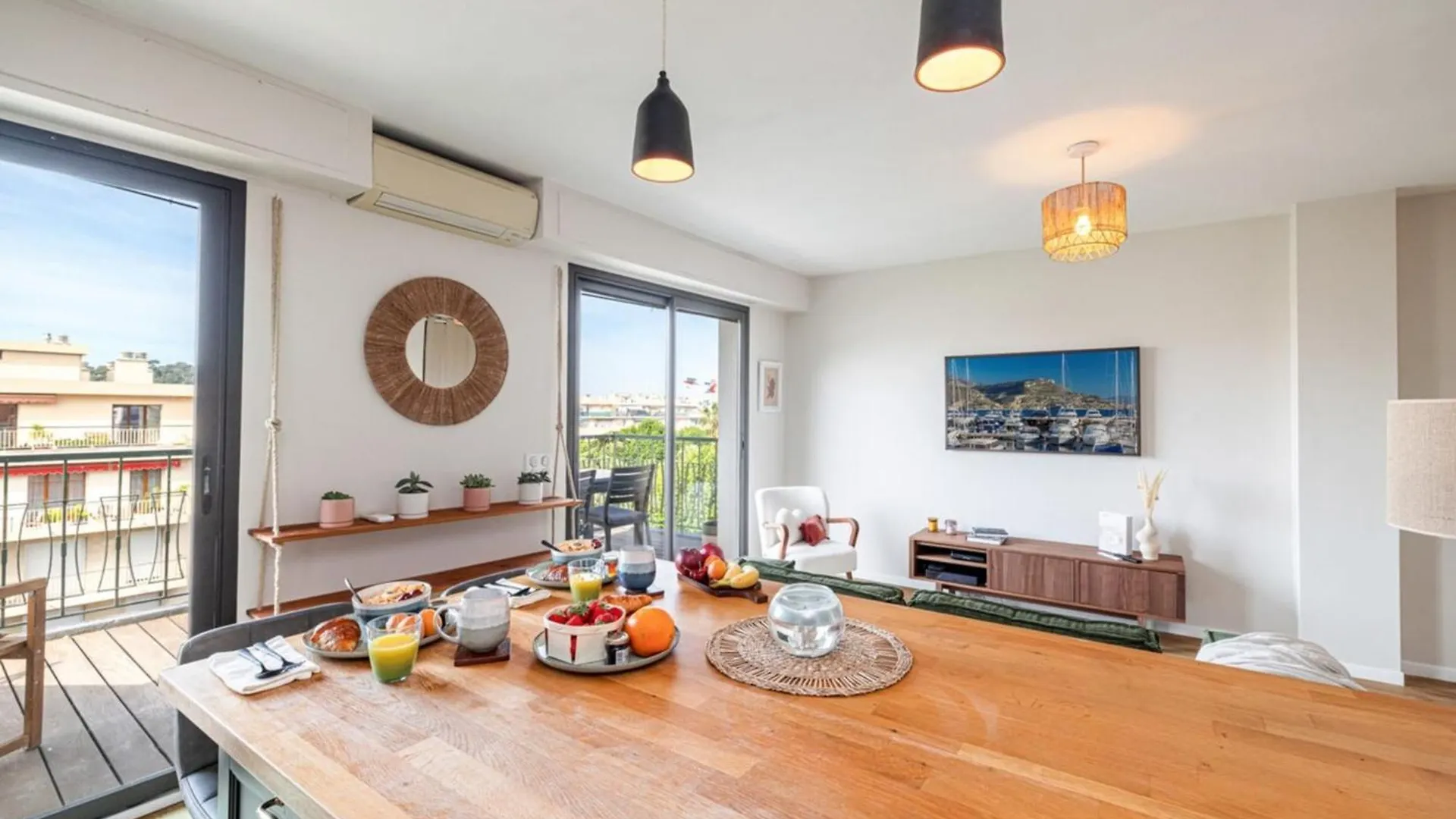 ניס Delfino - Charming Roof Terrace Apartment W Ac