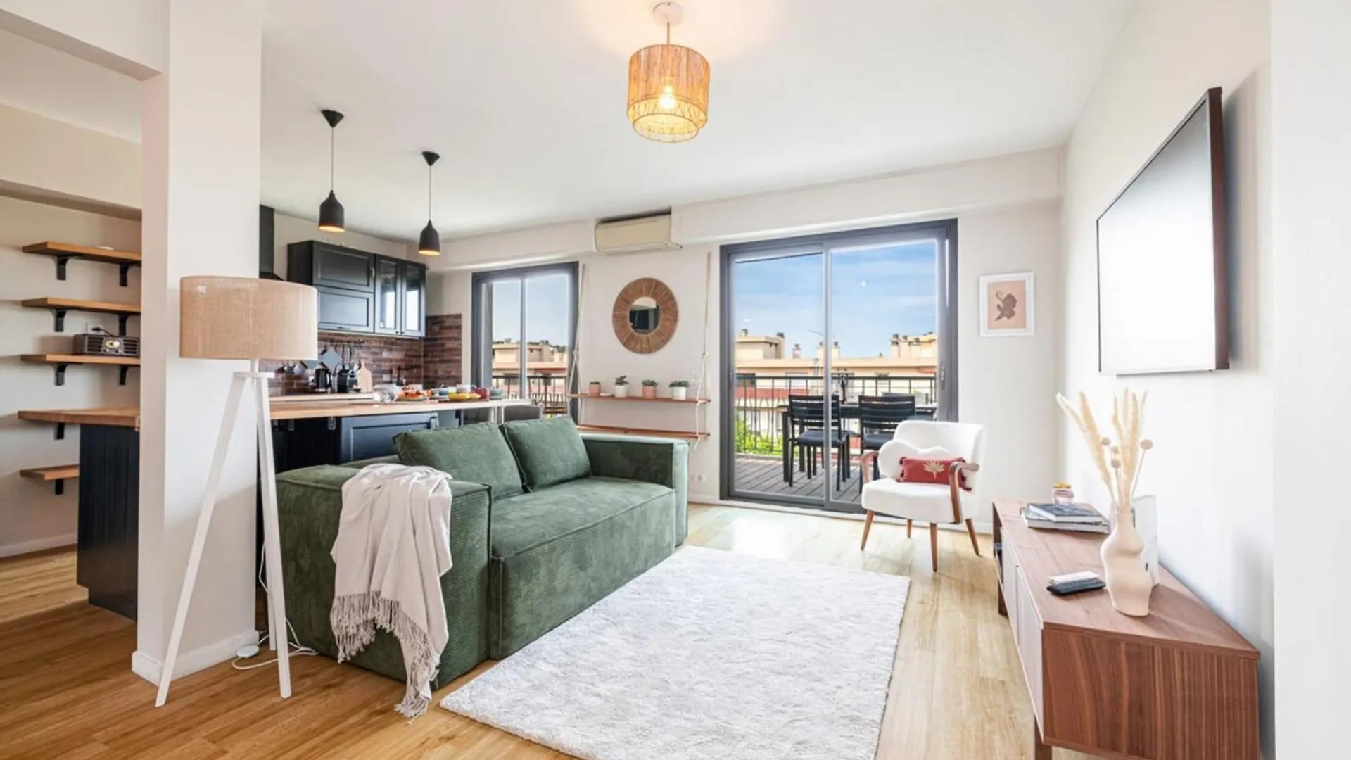 ניס Delfino - Charming Roof Terrace Apartment W Ac