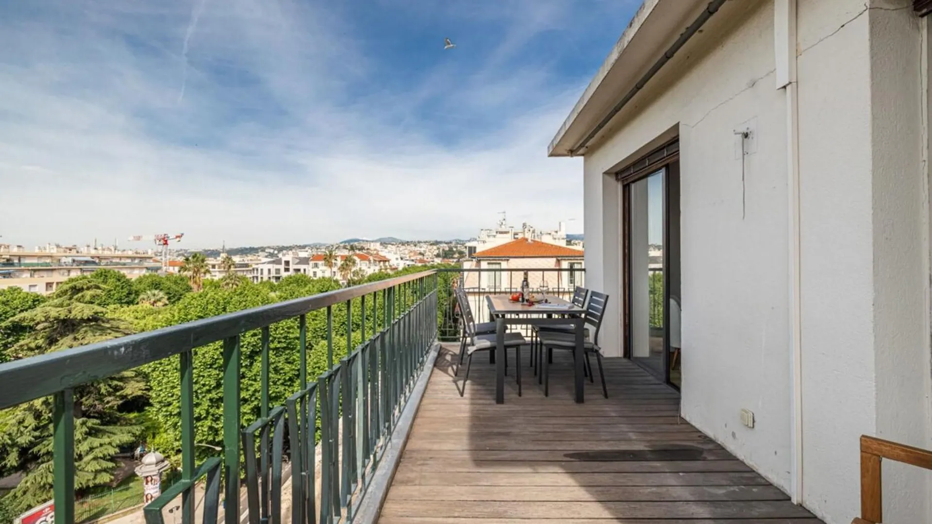 ניס Delfino - Charming Roof Terrace Apartment W Ac צרפת